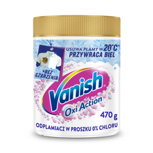 Vanish Oxi Action White dplamiacz do białych tkanin w proszku 470g
